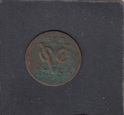 Beschrijving: Duit V.O.C. ZEELAND S180
